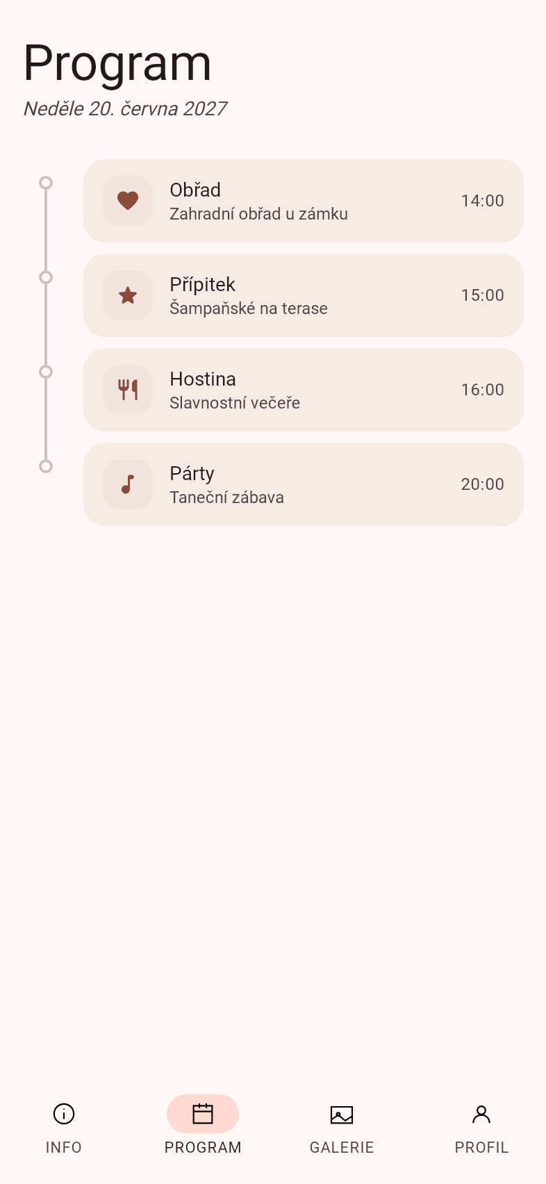 Program — ukázka obrazovky